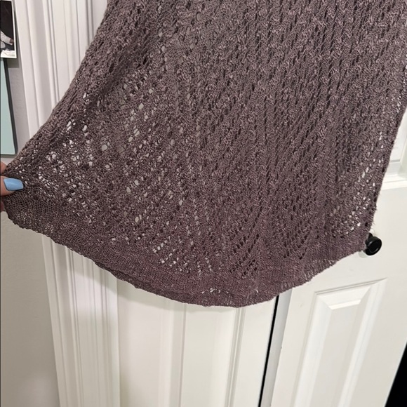 Maurices purple taupe color Knit Sweater - Picture 4 of 9